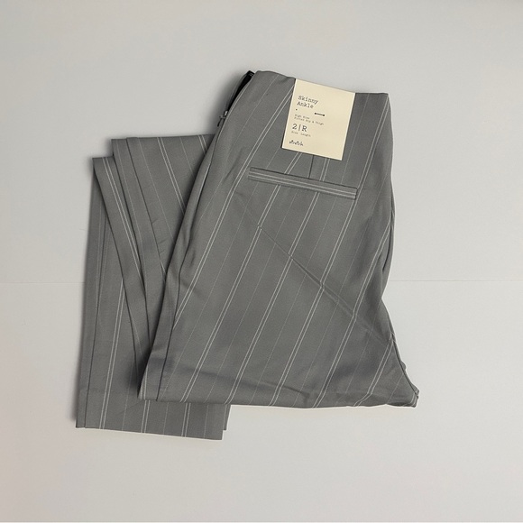 a new day Gray Pinstripe Pants - Picture 1 of 3
